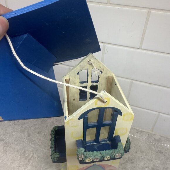 Bird and Breakfast Hand painted Wood birdhouse. 11 in x 5 in x 5 in. - Picture 6 of 8